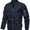 MAGCOMSEN Homme Veste Coupe-Vent Base-Ball Jacket Veste Militaire Veste Tactique MAGCOMSEN Homme Veste Coupe-Vent Base-Ball Jacket Veste Militaire Veste Tactique Blouson Zippée Bomber Veste Printemps Hiver