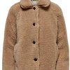Only ONLEMILY Teddy Jacket OTW Noos, Cuban Sand, M Femme
