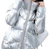 SG-TECH Manteau Femme Automne Hiver Visage Lumineux Manteau Coton Lâche SG-TECH Manteau Femme Automne Hiver Visage Lumineux Manteau Coton Lâche Col Veste