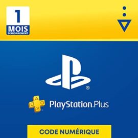 Sony PlayStation Plus, Carte d’abonnement de 1 mois, Code jeu à télécharger, Compte français
