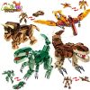 VATOS Jouet de construction de dinosaure pour garçons: 979 pièces Ensemble de Briques de construction 12 modèles pour enfants Âge 5 6 7 8 9 10 11 12 ans Tyrannosaure Figures Cadeaux Kits pour fête