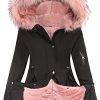 Writtian Veste d'hiver matelassée pour femme - En fourrure synthétique Writtian Veste d'hiver matelassée pour femme - En fourrure synthétique - Élégante et moelleuse