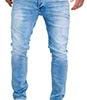 11h7ZVo6F5L._AC_.jpg Merish Jeans Hommes Straight Fit Coutures épaisses Delavé Stone Denim Modell J9148