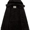 31K9m3ONMFL._AC_.jpg WenVen Homme Veste à Capuche en Coton Classique Manteau Chaud Polaire Parka d'Extérieur d'hiver Veste Militaire Coupe-Vent Mi-Long Décontracté