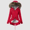 41AXmD-S3nL._AC_.jpg Femme Manteau Chaud Peluche Doublé Trench Veste à Capuche Hiver Pardessus Épais