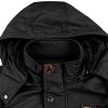 41Dq7N4zsPL._AC_.jpg KEFITEVD Manteau de Pilote Militaire en Molleton Militaire à Capuche en Hiver pour Hommes avec Capuche