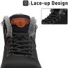 Mishansha Chaussures d'hiver pour Homme et Femme - Chaudes Légère Antiderapante