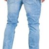41HKrvPU5eL._AC_.jpg Merish Jeans Hommes Straight Fit Coutures épaisses Delavé Stone Denim Modell J9148