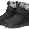 41Vc4JQA3zL._AC_.jpg Vunavueya Chaussures Bottes D'Hiver Femmes Courte Bottines Mode de Neige avec Doublure Chaud Fourrure Winter Boots 35-42