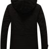 41bmk-OUttL._AC_.jpg WenVen Homme Veste à Capuche en Coton Classique Manteau Chaud Polaire Parka d'Extérieur d'hiver Veste Militaire Coupe-Vent Mi-Long Décontracté
