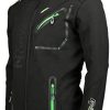 41hQpQd-CHL._AC_.jpg Geographical Norway ROYAUTE MEN - Veste Softshell Homme Impermeable - Manteau À Capuche Outdoor - Blouson Coupe Vent Tactique Resistant Hiver - Activites En Exterieur Noir / Vert 5XL