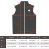 GREAHWD Gilet chauffant, veste chauffante légère et réglable pour hommes et femmes alimentée par USB, manteau chauffant pour les sports de plein air