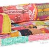 41tJoe1jkJL._AC_.jpg vidaXL Coussin de Canapé Palette Coussin de Sofa Palette Rembourrage Salon Maison Intérieur Confortable et Doux Multicolore Tissu Patchwork