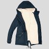 41teKIfoJL._AC_.jpg Pianshanzi Doudoune pour femme - Avec capuche - Élégante - En duvet - Avec fermeture éclair - Chaud - Pour l'hiver - Coupe croppée - Avec large col montant - Moderne
