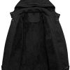 41vg841MJdL._AC_.jpg KEFITEVD Manteau de Pilote Militaire en Molleton Militaire à Capuche en Hiver pour Hommes avec Capuche