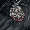 51Q3OftMwuL._AC_.jpg HARRY POTTER Poudlard Femme Veste en cuir noir, , Slim Fit