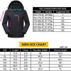 Veste chauffante pour Hommes avec Capuche Amovible Hiver Veste chauffante Chaude Manteau Vêtements (3XL, Noir)