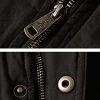51vvvyx-UVL._AC_.jpg WenVen Homme Veste à Capuche en Coton Classique Manteau Chaud Polaire Parka d'Extérieur d'hiver Veste Militaire Coupe-Vent Mi-Long Décontracté