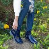 Bottes de Pluie Femme Caoutchouc Bottines Jardin Chelsea Boots Rain Boot Noir Bleu Kaki 35-42 EU