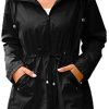Automne Et Hiver Veste ImperméAble pour Femmes Taille Taille Capuche Automne Et Hiver Veste ImperméAble pour Femmes Taille Taille Capuche Alpinisme ExtéRieur Veste ImperméAble à La Pluie