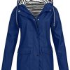 Générique Manteau de Pluie, doublé, imperméable, pour Femme, Parka, Blouson, Générique Manteau de Pluie, doublé, imperméable, pour Femme, Parka, Blouson, Veste légère de Transition, Coupe-Vent, avec Capuche Ajustable
