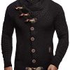 Leif Nelson LN4195 Cardigan tricoté pour Homme Leif Nelson LN4195 Cardigan tricoté pour Homme