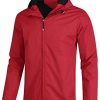 YOUTHUP Blouson Homme Coupe-vent à Capuche Imperméable Veste a Capuche YOUTHUP Blouson Homme Coupe-vent à Capuche Imperméable Veste a Capuche Hommes en Veste de Pluie