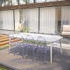 1641970812_51OfB3tLUxL._AC_.jpg Chaise Transparente Lot de 8 Chaises de Salle à Manger Chaise Ghost Chaise Polycarbonate Transparent Chaise Violet Clair Non empilable Amovible