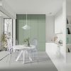 1641970813_413ajn8AH5L._AC_.jpg Chaise Transparente Lot de 8 Chaises de Salle à Manger Chaise Ghost Chaise Polycarbonate Transparent Chaise Violet Clair Non empilable Amovible