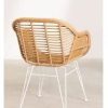 213QEfqPRRL._AC_.jpg SKLUM Chaise de Salle à Manger en Rotin Synthétique Zole Blanc