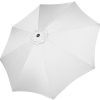 218f6zru-xS._AC_.jpg SPRINGOS Parasol de jardin avec fonction basculante - 245 x 290 cm (H x l) - Protection solaire - Système de manivelle - Réglable en hauteur - Argenté - GU0020