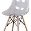 21GRZdBTML._AC_.jpg MUEBLES Home Lot de 4 chaises de salle à manger modernes en plastique transparent pour salle à manger, chambre à coucher, salon, blanc