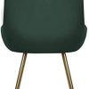 21LyaThwJYL._AC_.jpg Wolmics Chaises de Salle à Manger Chaise Scandinave Velours Lot de 2 avec accoudoirs,Chaise Fauteuil Chaise Cuisine avec Pieds doré en Métal,Vert Foncé