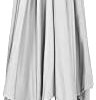 21N0lhCi6bS._AC_.jpg SPRINGOS Parasol de jardin avec fonction basculante - 245 x 290 cm (H x l) - Protection solaire - Système de manivelle - Réglable en hauteur - Argenté - GU0020