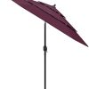 21mfNTaaCWS._AC_.jpg vidaXL Parasol à 3 Niveaux avec Mât en Aluminium Abri Solaire Parasol de Jardin Parasol de Plage Patio Terrasse Extérieur Arrière-Cour Bordeaux 2,5 m