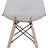 21qRLhBLUZL._AC_.jpg MUEBLES Home Lot de 4 chaises de salle à manger modernes en plastique transparent pour salle à manger, chambre à coucher, salon, blanc