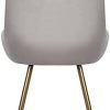 31THTBwu7L._AC_.jpg Wolmics Chaises de Salle à Manger Chaise Scandinave Velours Lot de 2 avec accoudoirs,Chaise Fauteuil Chaise Cuisine avec Pieds doré en Métal,Gris Clair