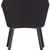 31hJEImA9L._AC_.jpg WOLTU Lot de 4 Chaises de Salle à Manger Chaise de Loisirs en Velours et Bois Massif,Chaises de réception Noir BH259sz-4