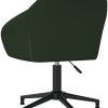 315bYRokcUL._AC_.jpg vidaXL Chaise pivotante de Salle à Manger Vert foncé Velours