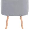 3193krU6POL._AC_.jpg WOLTU Lot de 4 Chaise de Cuisine en Velours Fauteuil de Repas Salle à Manger, Gris, BH121gr-4