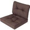 319qehqspUL._AC_.jpg Coussin de jardin, pour chaise, fauteuil rotin, fauteuil jardin, coussin fauteuil rotin, coussin fauteuil jardin - Taille M, 50 x 50 x 40 cm – Marron