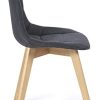 31BD2lSDkJL._AC_.jpg IDMarket - Lot de 4 chaises Gaby Grises en Tissu pour Salle à Manger