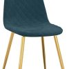 vidaXL Chaises de Salle à Manger 4 pcs Bleu Velours