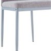 31G6a-aLfGL._AC_.jpg IDIMEX Lot de 4 chaises de Salle à Manger Nathalie piètement métallique Couleur Aluminium et revêtement en Tissu Gris