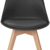 31HlTP-s4eL._AC_.jpg IDMarket - Lot de 6 chaises SARA Noires pour Salle à Manger