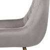 31Jlq4Wv0yL._AC_.jpg Wolmics Chaises de Salle à Manger Chaise Scandinave Velours Lot de 2 avec accoudoirs,Chaise Fauteuil Chaise Cuisine avec Pieds doré en Métal,Gris Clair