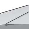 31LHsPnX4L._AC_.jpg Schneider - Parasol Adria de 350 cm de diamètre, Gris argenté.
