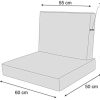 31LMI0n2AgL._AC_.jpg • Miatech Coussin de jardin, pour chaise, fauteuil rotin, fauteuil jardin, coussin fauteuil rotin, coussin fauteuil jardin-Taille L, 60x55–Beige