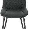 31M8HknomzL._AC_.jpg WOLTU Lot de 6 Chaises de Salle à Manger Chaises de Repas rembourrée en Tissu Scientifique piétement en métal,Chaise de Salon Anthracite BH248an-6