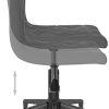 31MBKX2u84L._AC_.jpg vidaXL Chaise pivotante de Salle à Manger Gris foncé Velours
